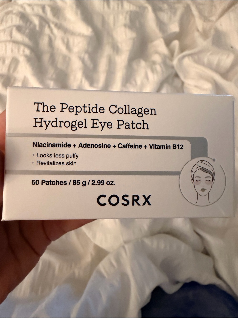 COSRX Peptide Collagen Hydrogel Eye Patch - White